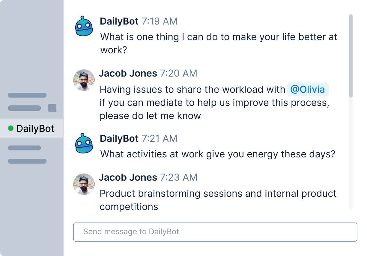 Modelo de perguntas para reuniões individuais