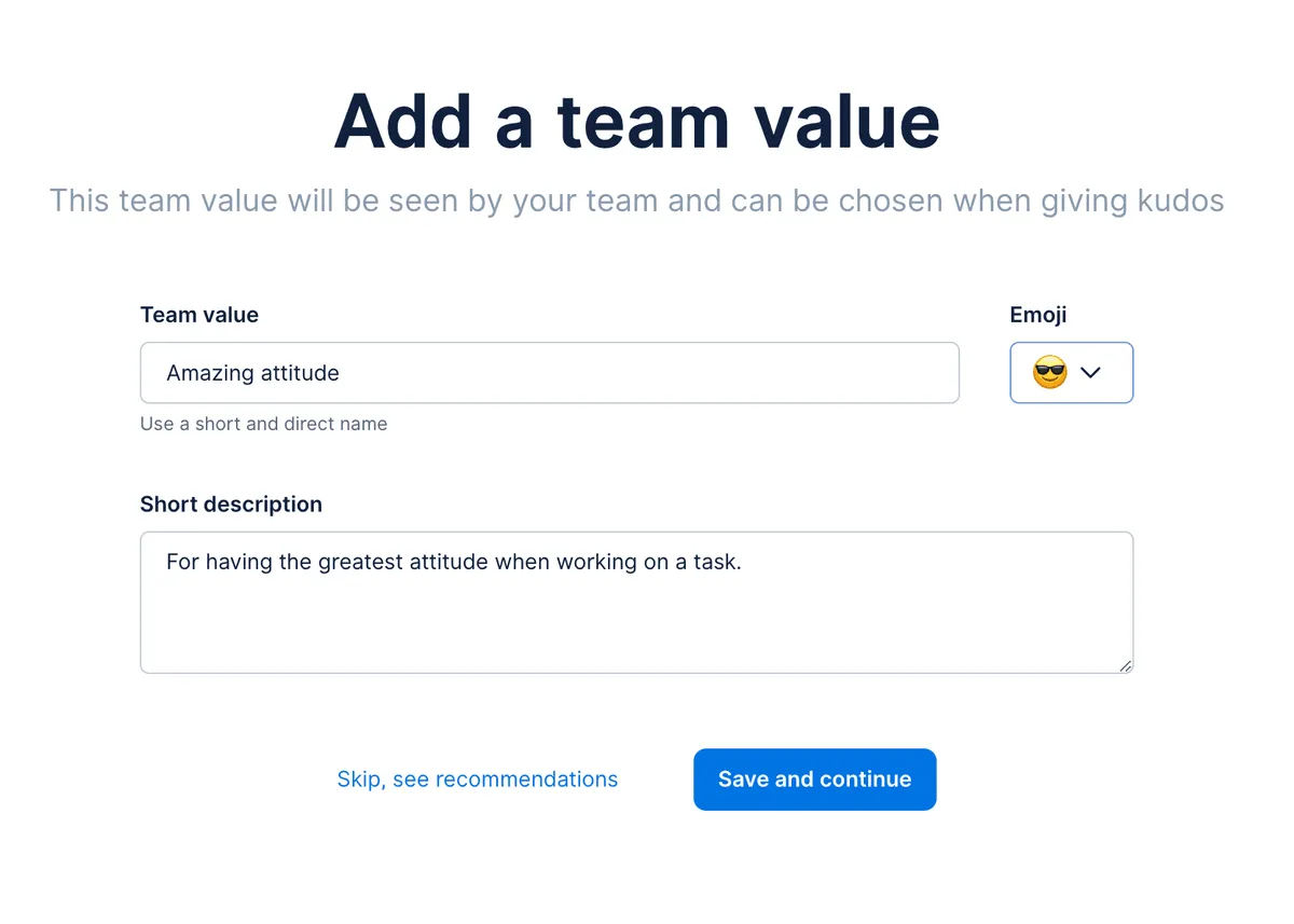 Gestionar y editar valores de equipo en Dailybot