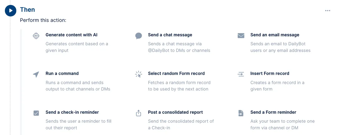 Triggers y acciones de flujos de trabajo